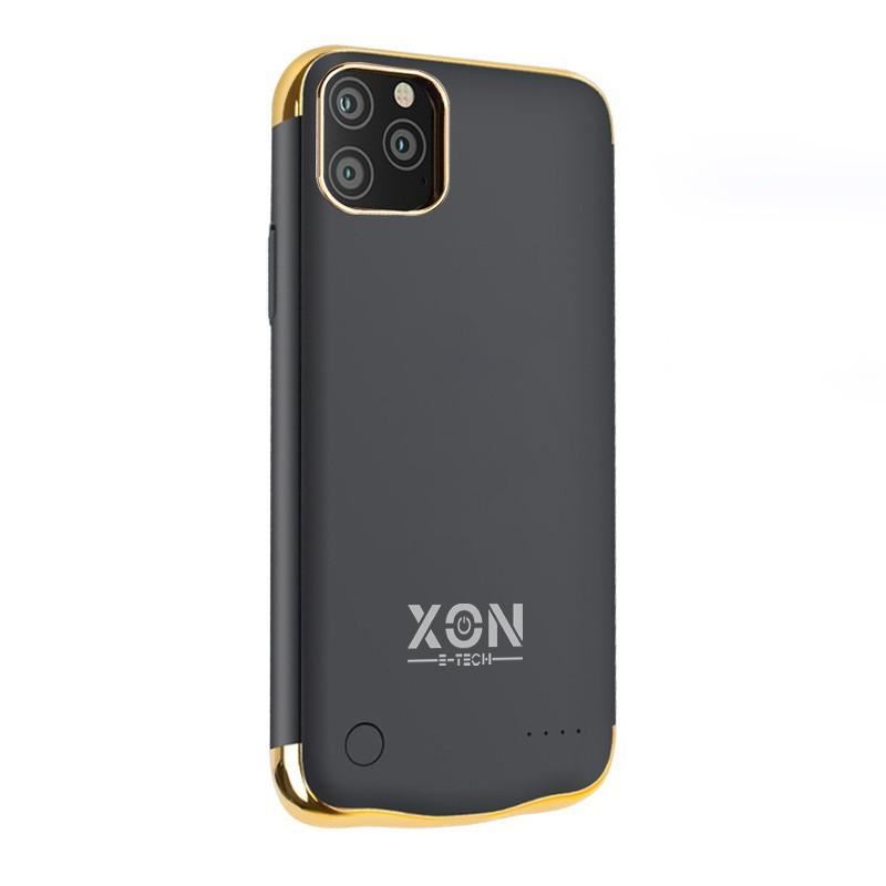 Чохол-акумулятор XON PowerCase для iPhone 12 5500 mAh Чорний/Золотий (PCBS1112155G 2988)