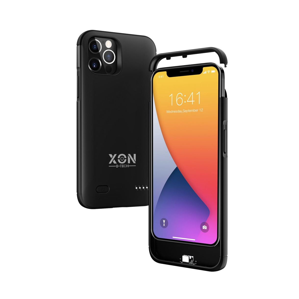 Чохол-акумулятор XON PowerCase для iPhone 12 Mini 6200 mAh Чорний (PCBS1112062B 2766)