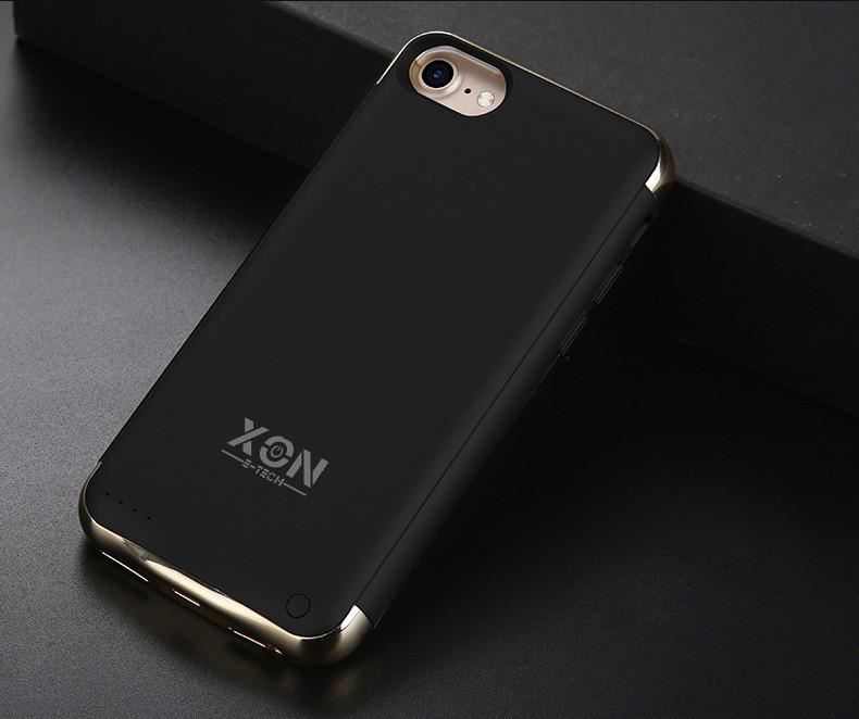 Чохол-акумулятор XON PowerCase для iPhone 6 Plus/6S Plus/7 Plus/8 Plus 4000 mAh Чорний/Золотий (PCBS1108240G 2414)