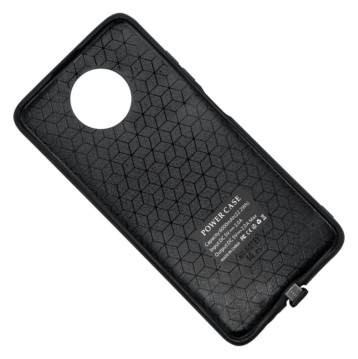 Чохол-акумулятор XON PowerCase для Xiaomi Redmi Note 9 6000 mAh Чорний (PCBS3409168B 1592)
